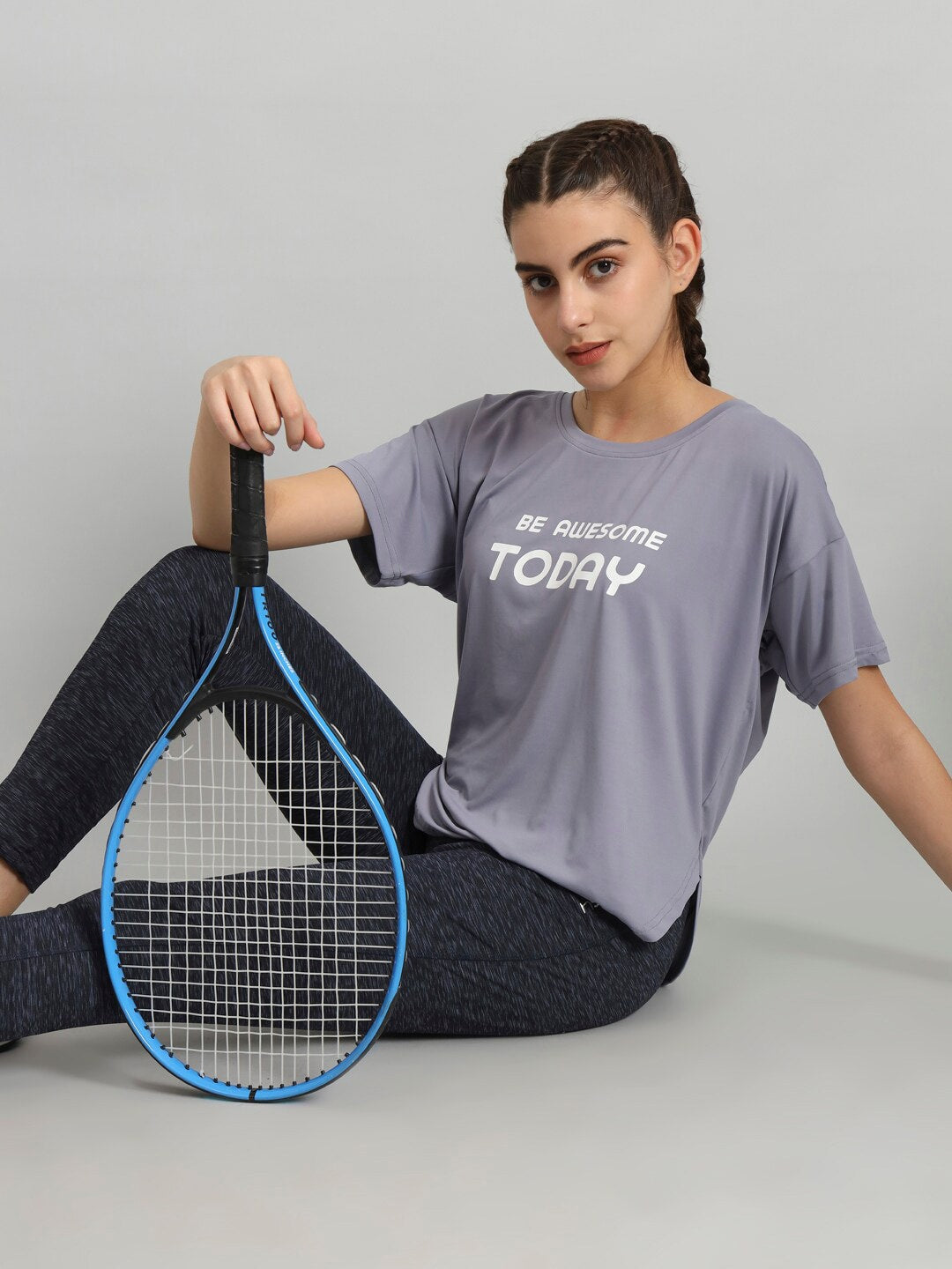 MKH Typography Printed Relaxed Fit Dri-Fit T-shirt