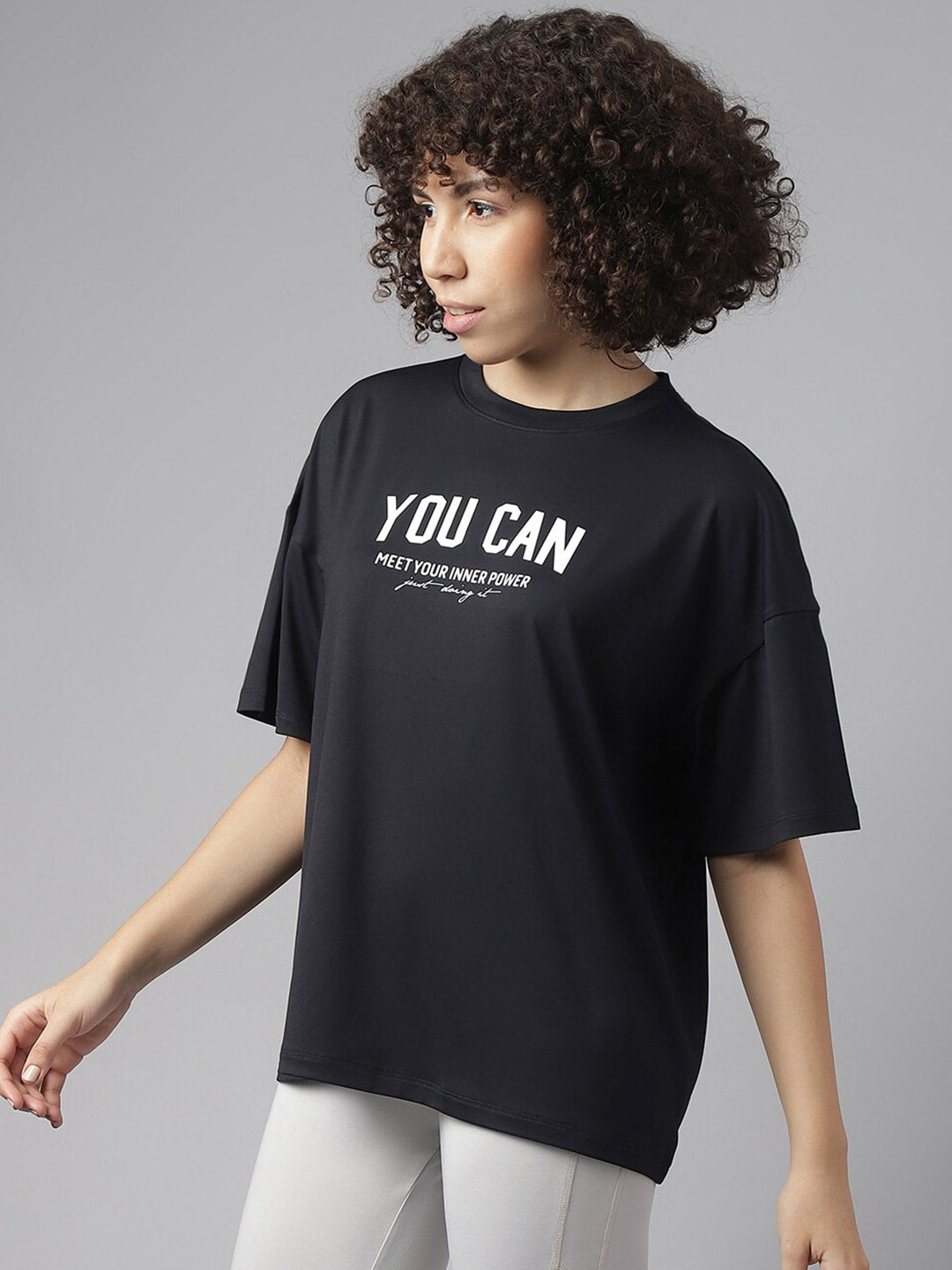 MKH Typography Printed Dri-FIT Sports T-shirt