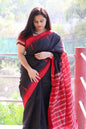 Earthyweaves Shyama Sambalpuri Tussar Silk Saree