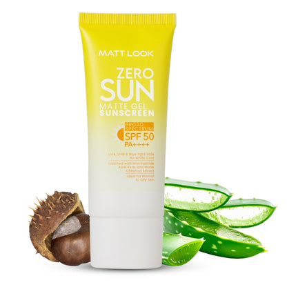 Matt Look Zero Sun Matte Gel SPF 50 PA++++ Sunscreen