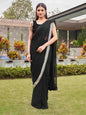 Tikhi Imli Black Beads and Stones Saree