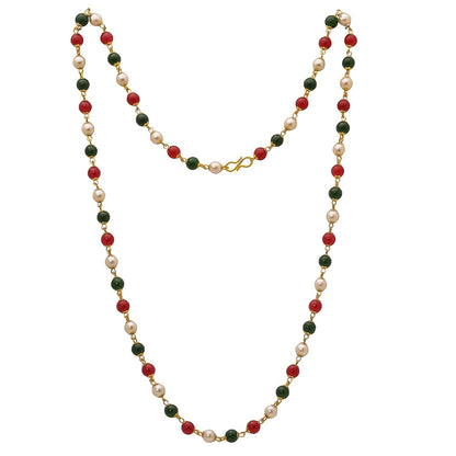 Gold-Polished Alloy Multi Matarmala Chain - The Pari