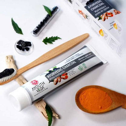 Ayouthveda Charcoal White Toothpaste