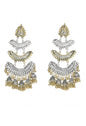 Mominos Fashion Johar Kamal Beautiful Silver & Gold Earrings