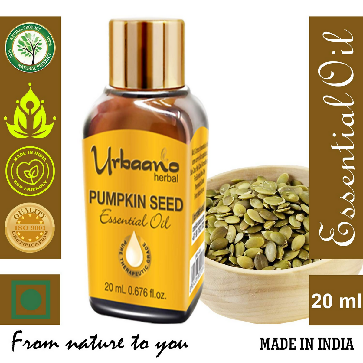 Urbaano Herbal Pumpkin Seed Essential Oil