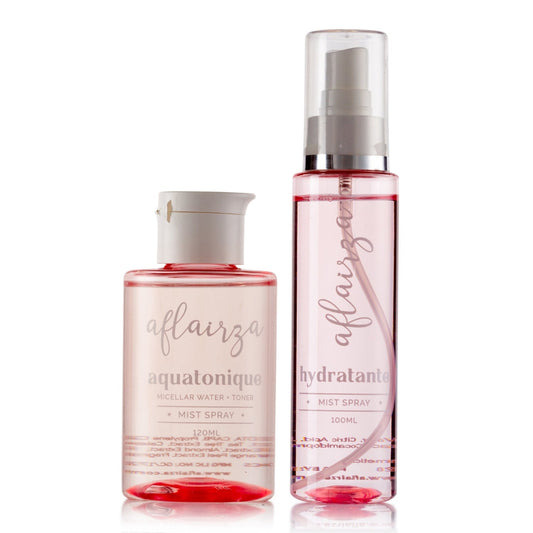 Aflairza Aquatonique + Hydratante - 2 in 1 Micellar water + Toner and Hydrating spray Combo