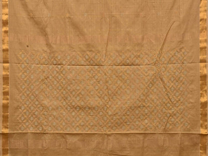 Cream Uppada Cotton Handloom Saree with Jamdani Pallu Design - Global Threads