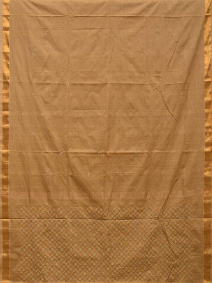 Cream Uppada Cotton Handloom Saree with Jamdani Pallu Design - Global Threads