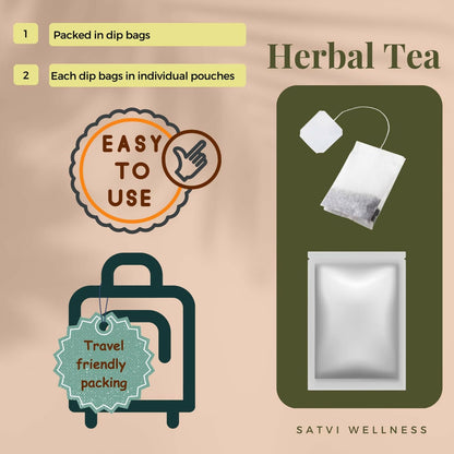 Satvi Wellness Beetroot Amla Tea Bags | Herbal Tea