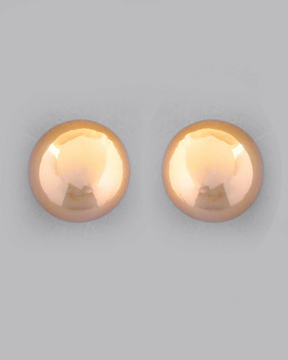 VOJ Gold-Polished Western Hasli with Studs Earrings Set