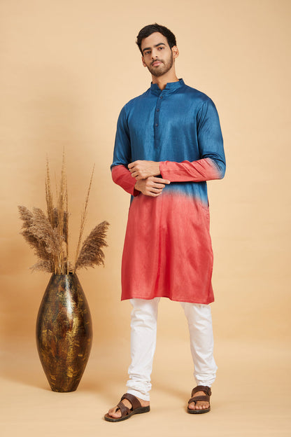 Radical Marino Ombre Kurta by Hilo Design