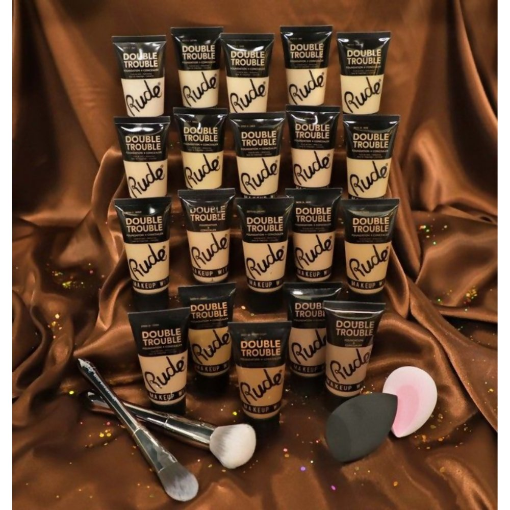 Rude Cosmetics Double Trouble Foundation + Concealer - Cream 05