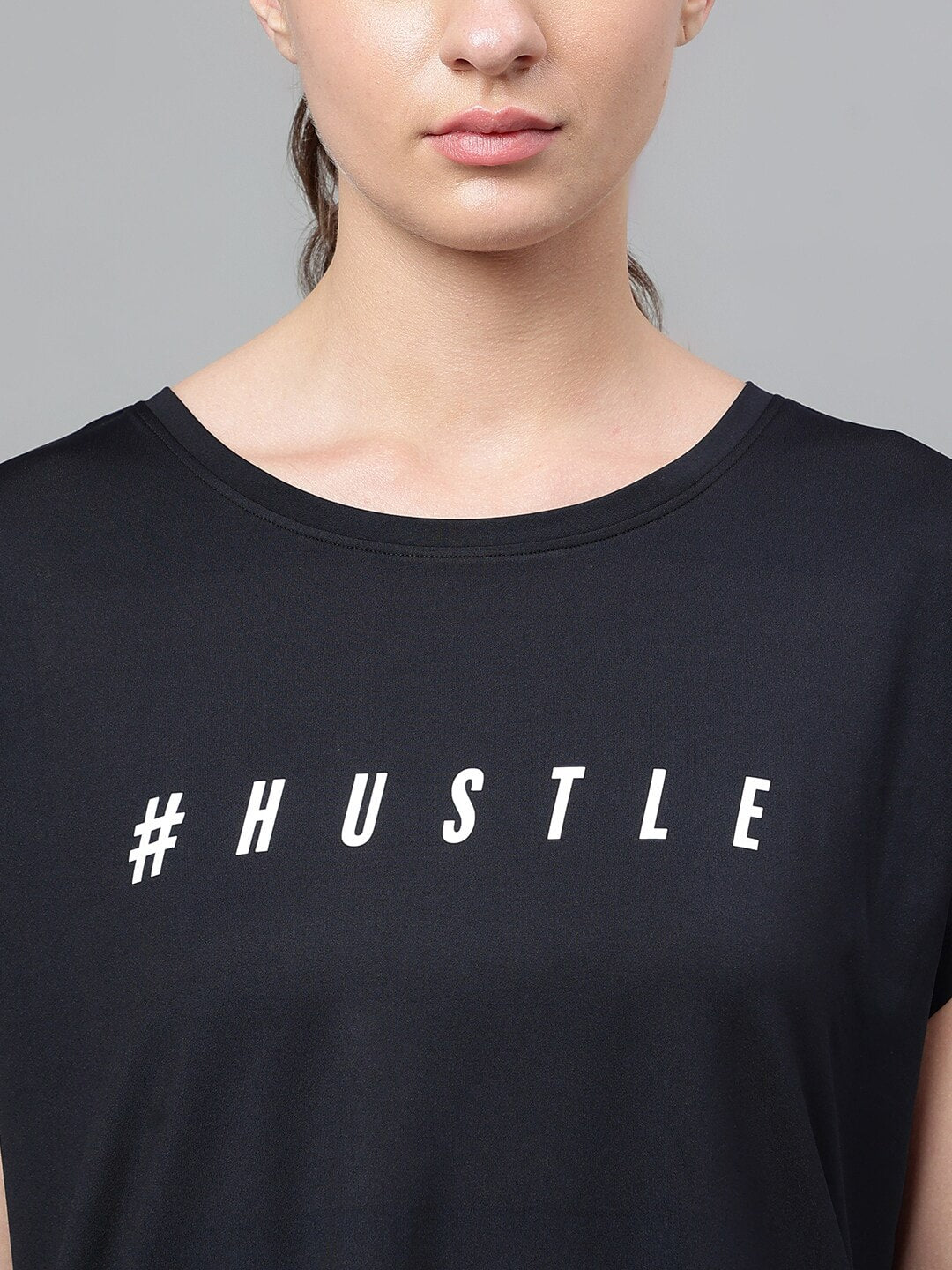 MKH Typography Printed Extended Sleeves Dri-FIT Relaxed Fit T-shirt