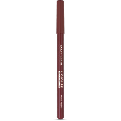 Matt Look Colorite Lip Contour Professional Matte Lip Color Pencil - Maroon Vibes 03