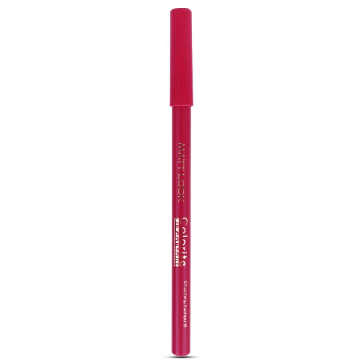 Matt Look Colorite Lip Contour Professional Matte Lip Color Pencil - Charming Fuchsia 19
