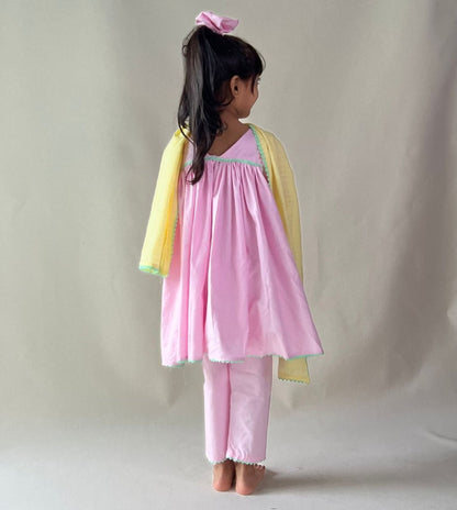 ArthLife Pink Anarkali Dress