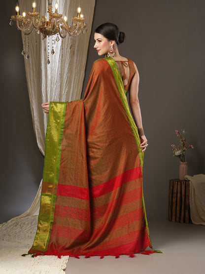 Saree Mall Woven Design Zari Festive Sarees