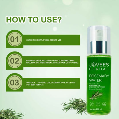 Jovees Herbal Rosemary Water Spray With Follicusan DP