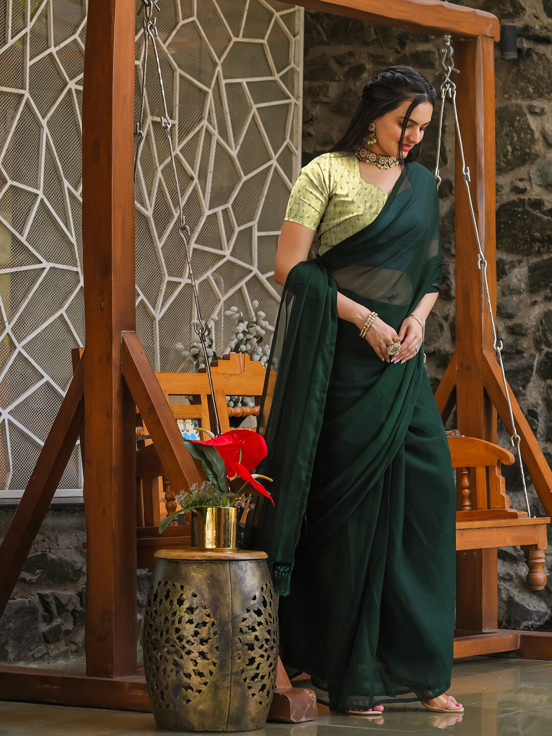 Tikhi Imli No Border Ready to Wear Saree