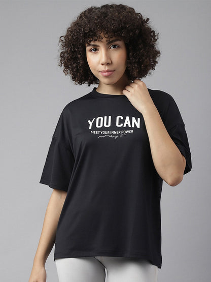 MKH Typography Printed Dri-FIT Sports T-shirt
