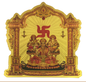 Stickerbazaar Micro Golden Mandir Sticker Regular