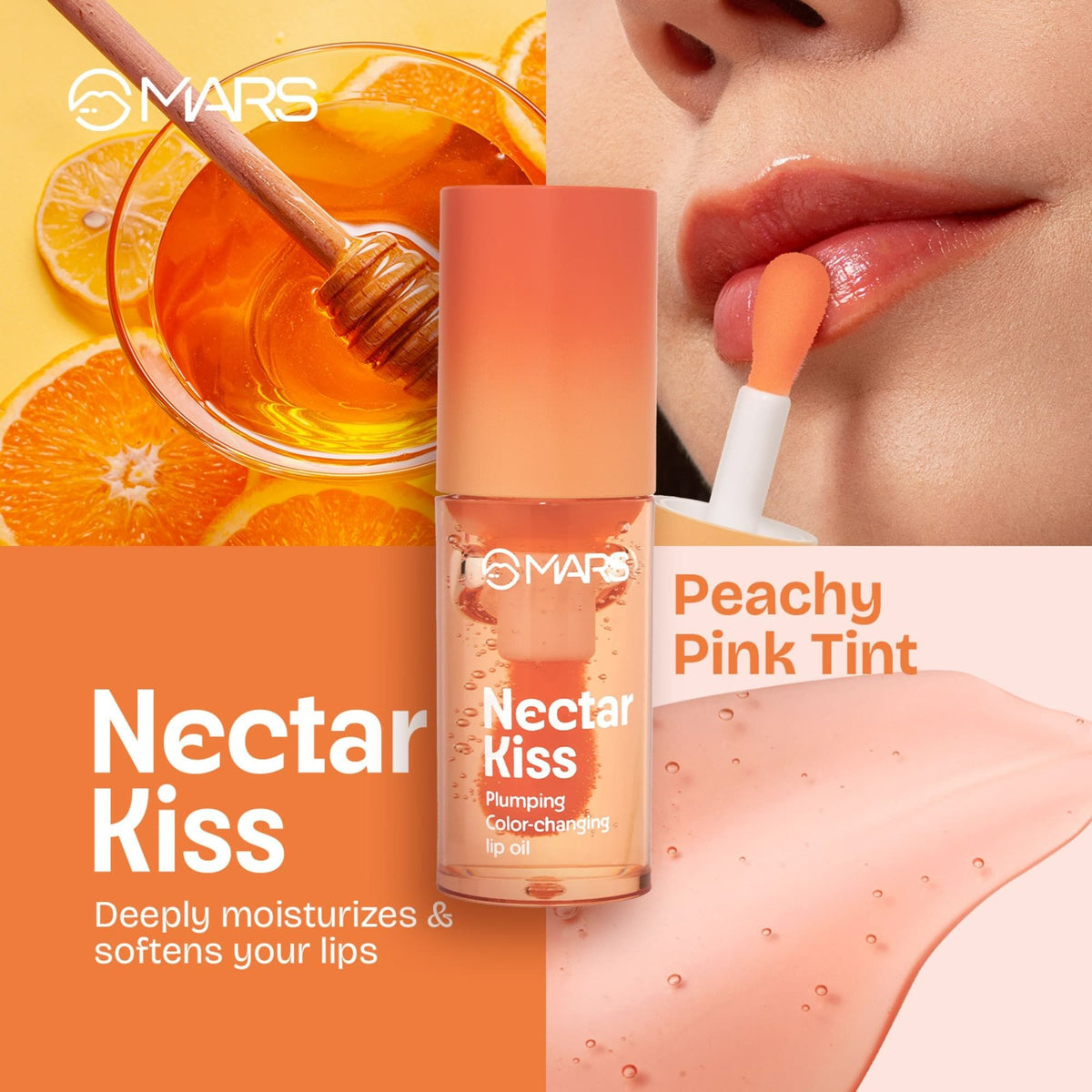 MARS Cosmetics Plumping Color Changing Lip Oil - Nectar Kiss
