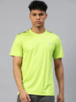 Alcis Men Printed Anti Static Slim Fit T-shirt