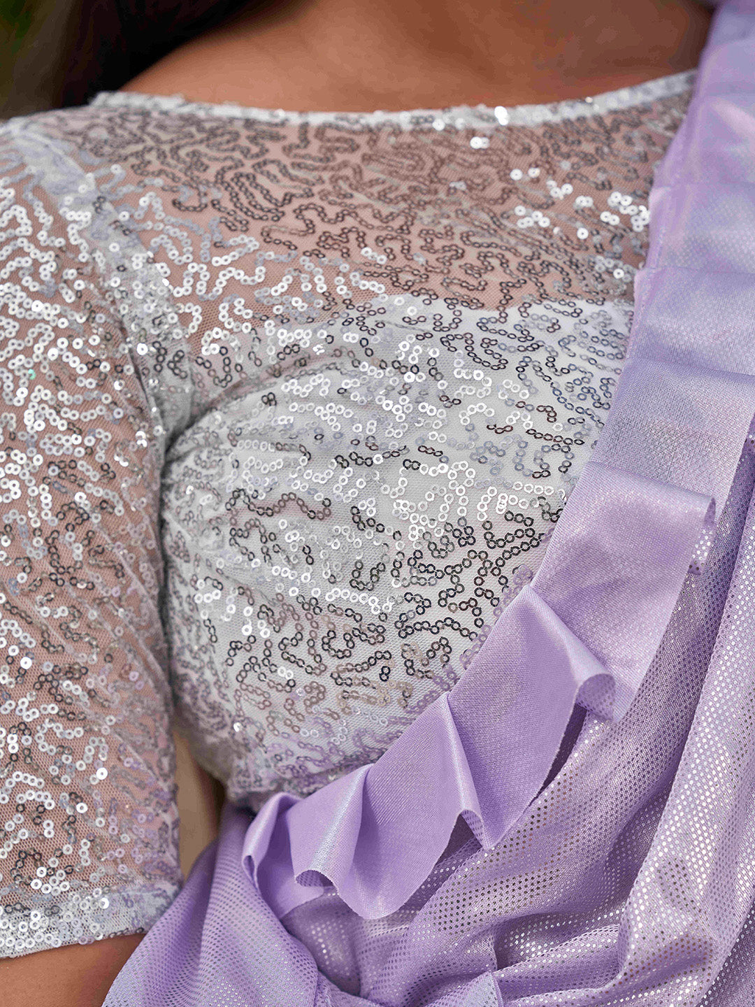 Tikhi Imli Lavender Embellished Saree