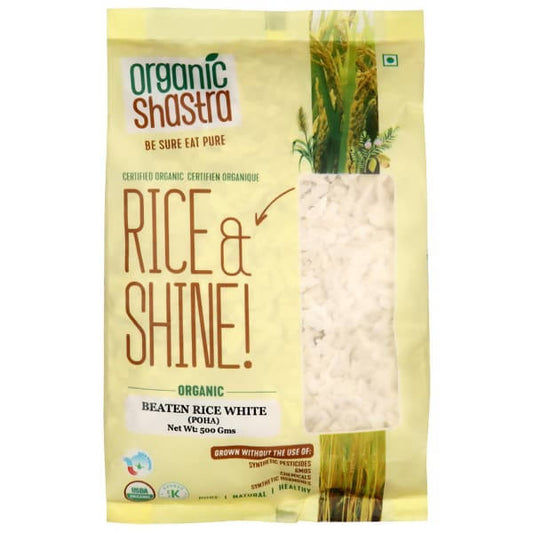 Organic Shastra White Beaten Rice (Poha)