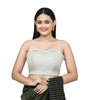 Joban Fashion Women's White Embroidered Stitched Blouse
