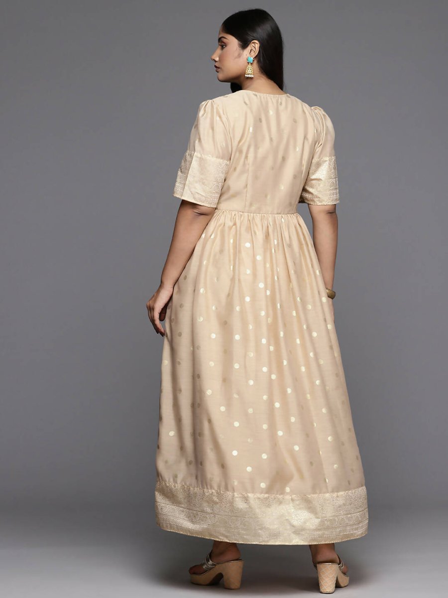 Ahalyaa Women's Traditional wear Ethnic Dress - Tan