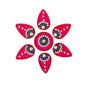 Kundan HandiKrafts Drop Rangoli Red (Baby)