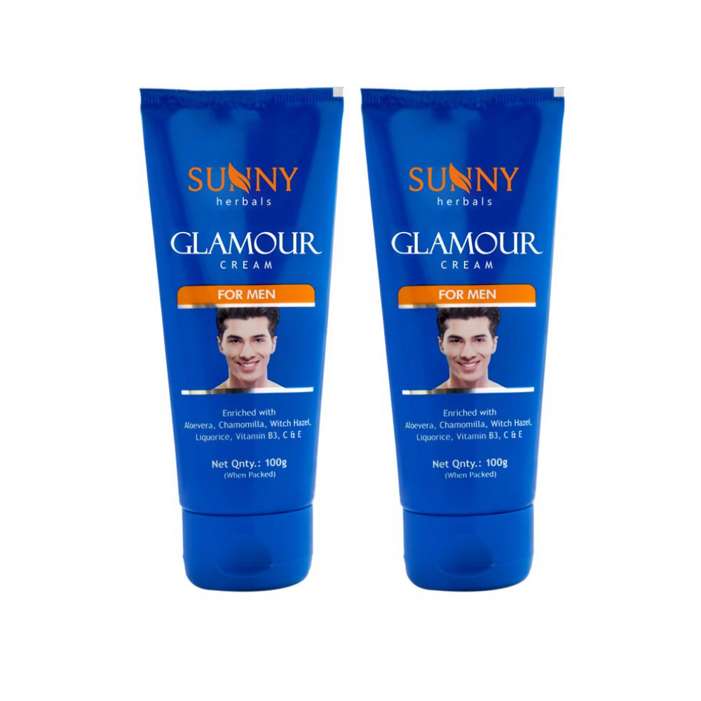 Sunny Herbals Glamour Cream For Men With Aloe Vera To Moisturize & Reduce Dark Spots