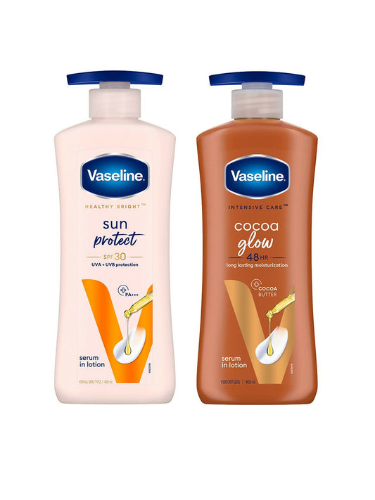 Vaseline Cocoa Glow & Sun Pollution Protection SPF 30 Body Lotion Combo