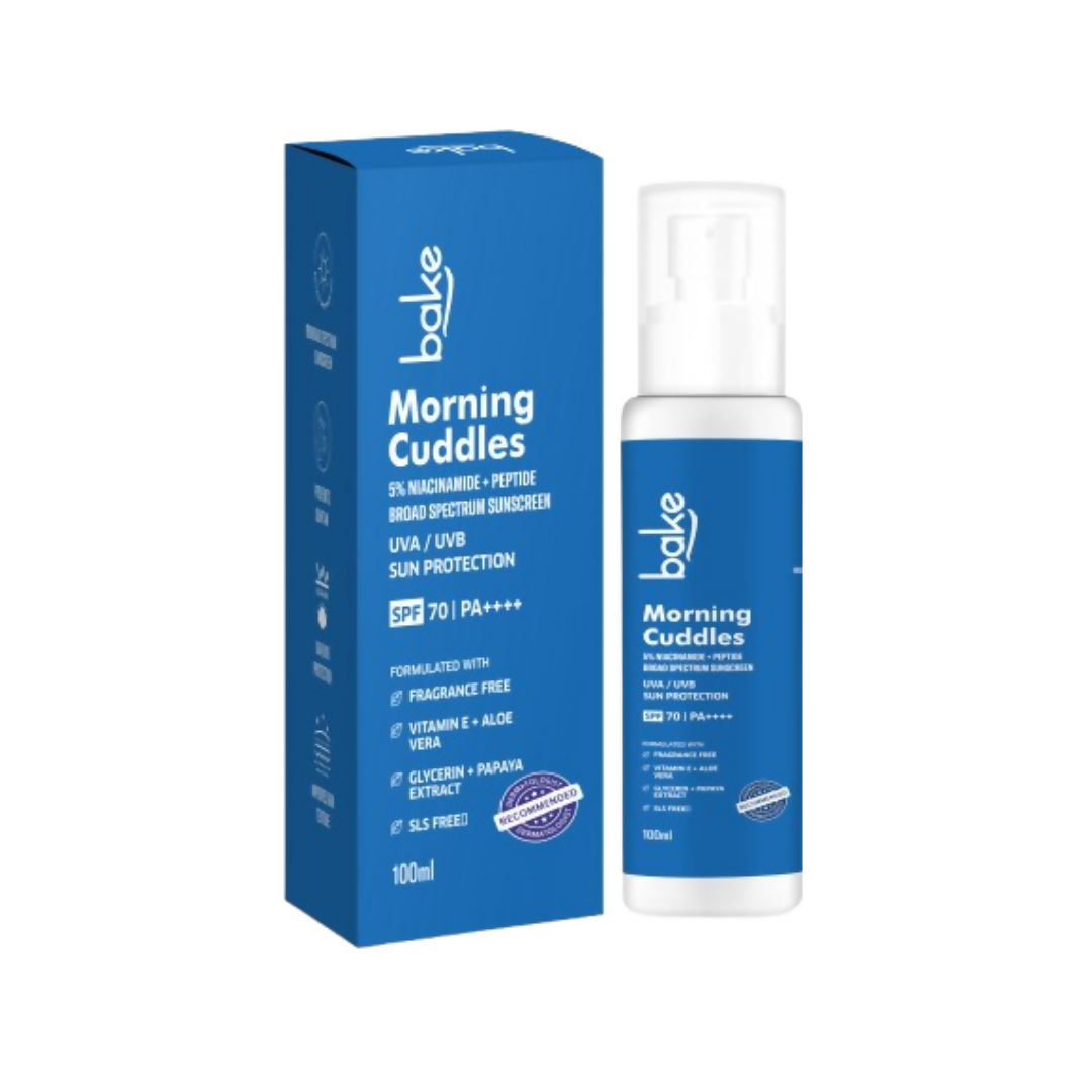 Bake Morning Cuddles 5% Niacinamide Sunscreen SPF 70