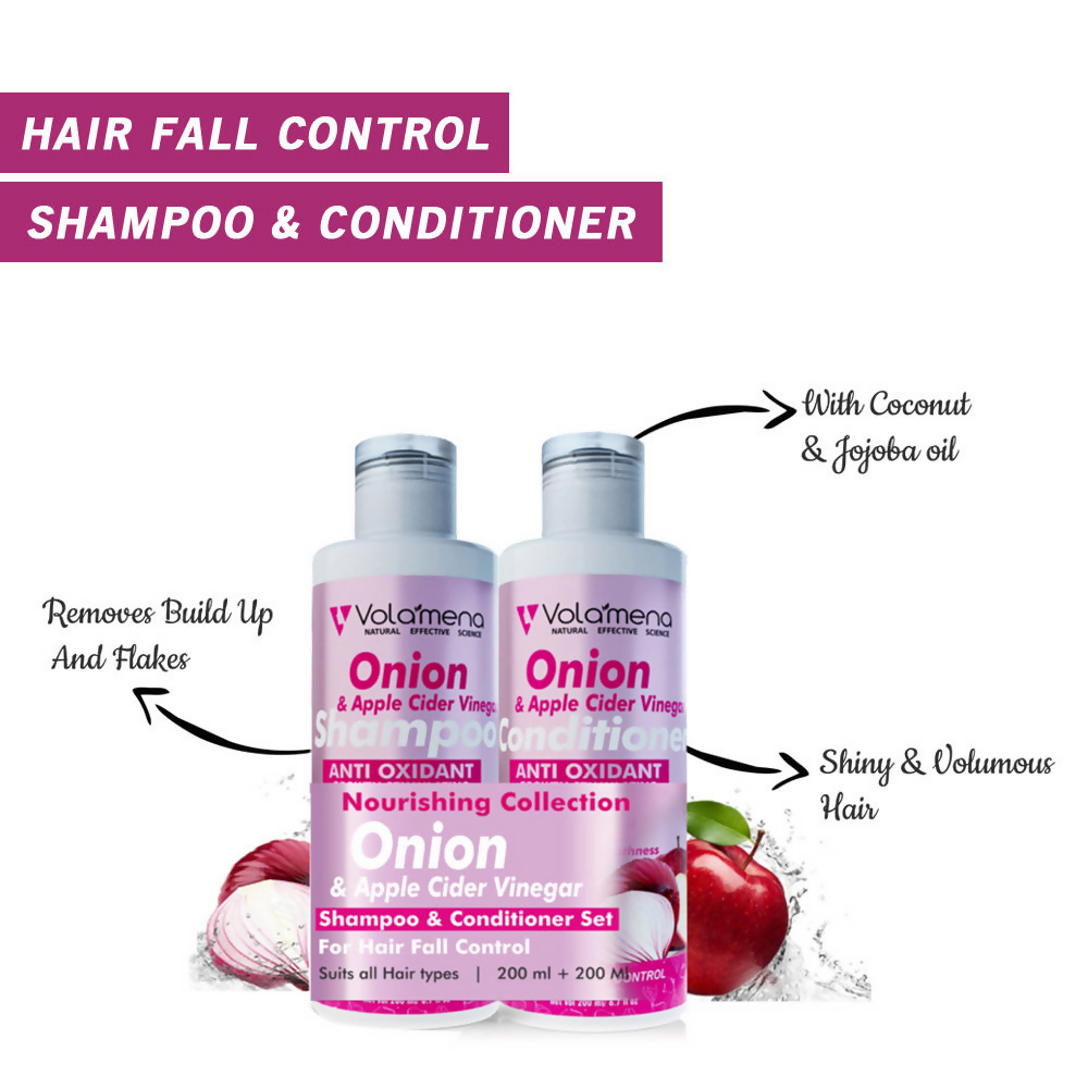 Volamena Onion Apple Cider Vinegar Shampoo And Conditioner
