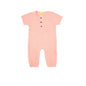 Sunshine Baby Cute Organic Muslin Cotton Babies Full Length Romper With Sleeve - Pink
