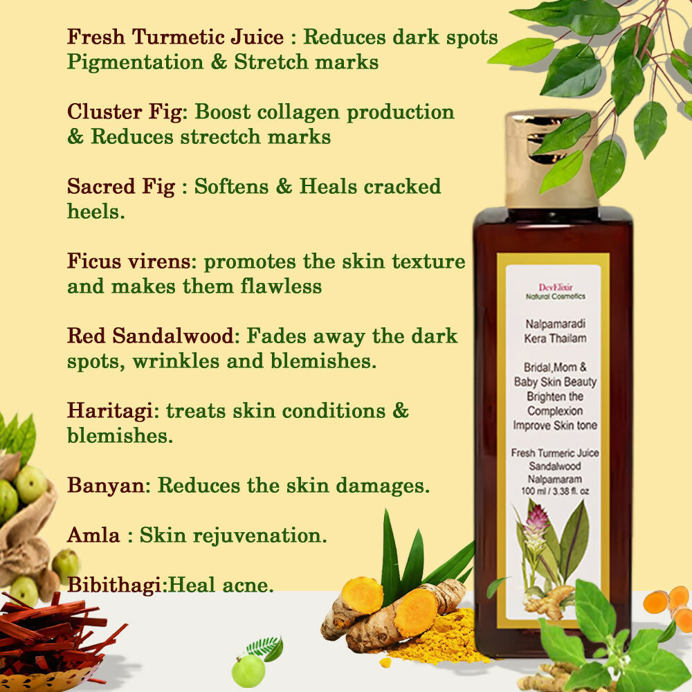 DevElixir Nalpamaradi Kera Thailam Skin Bright & Even Tone