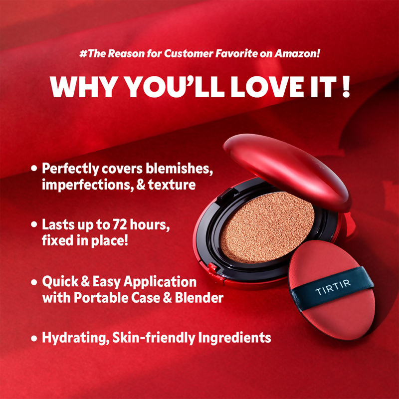 Tirtir Mask Fit Red Mini Cushion Foundation - 17N Vanilla