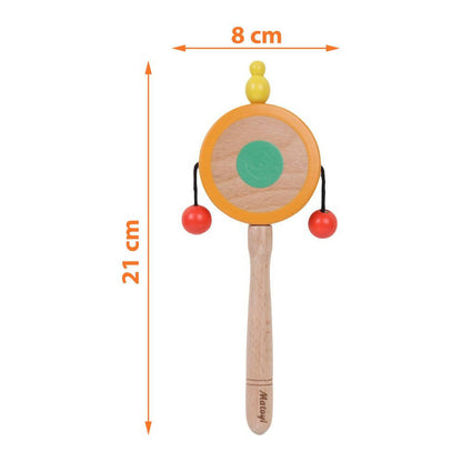Matoyi Wooden Baby Flat Disk Rattle