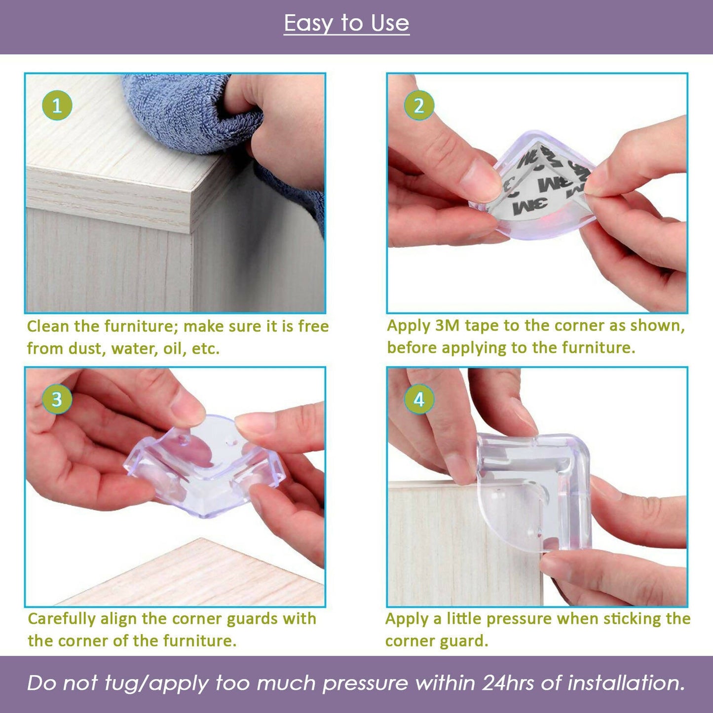 Safe-O-Kid Smiley Shaped, Compact Corner Safety For Sharp Corners