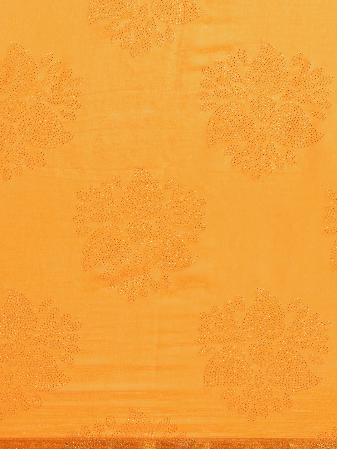 Saree Mall Mustard Yellow & Gold Printed Saree