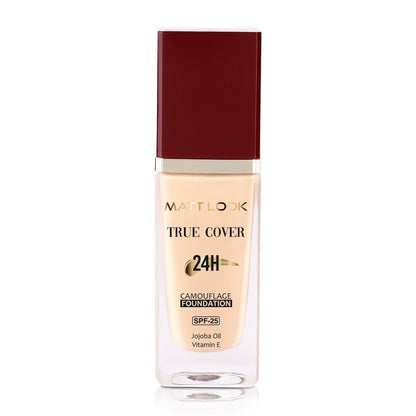 Matt Look True Cover Camouflage 24Hrs Long Stay Foundation - Sun Beige