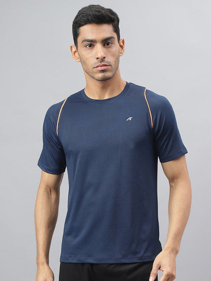 Alcis Round Neck Slim Fit Anti-Static T-Shirt