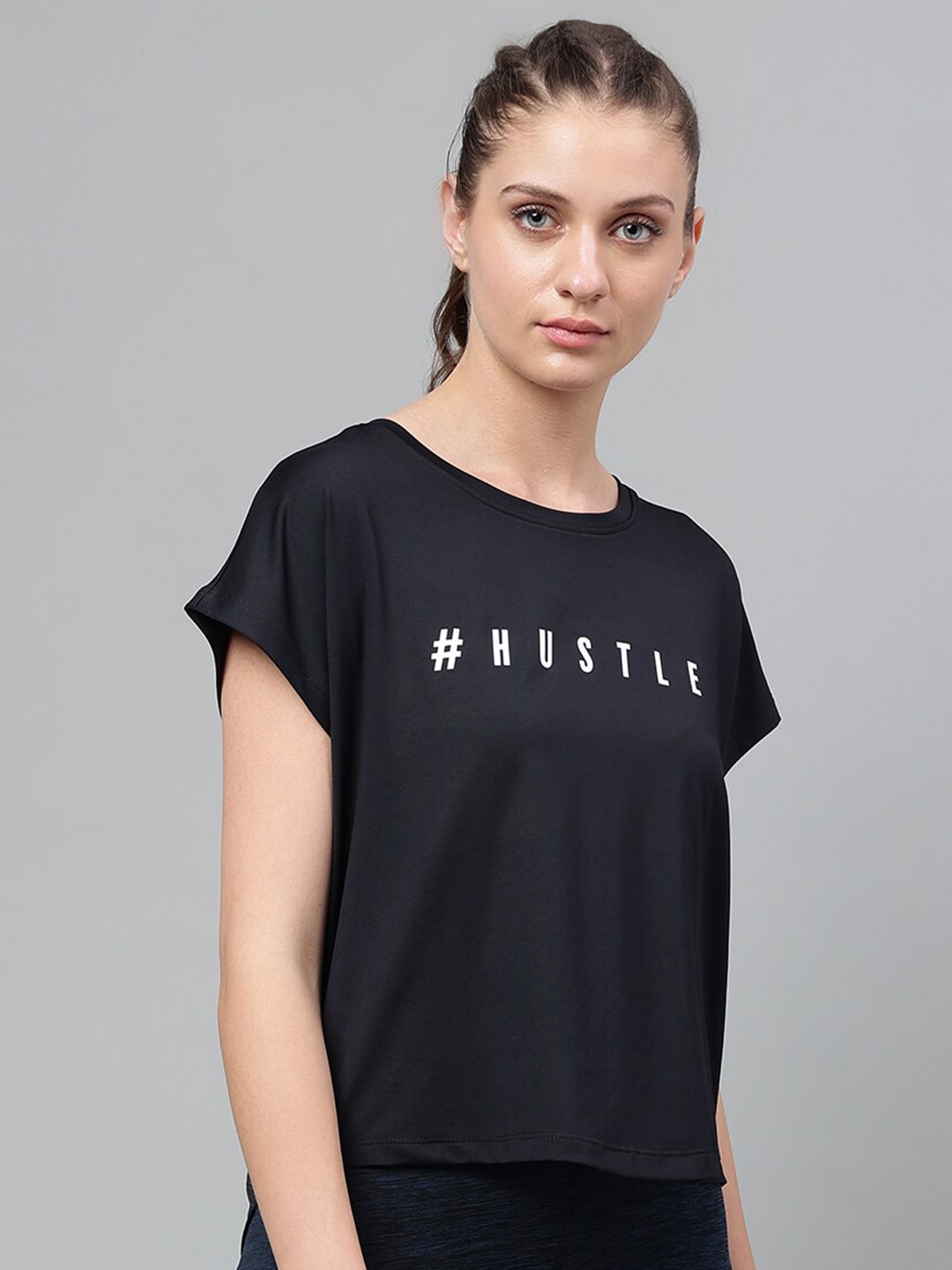 MKH Typography Printed Extended Sleeves Dri-FIT Relaxed Fit T-shirt