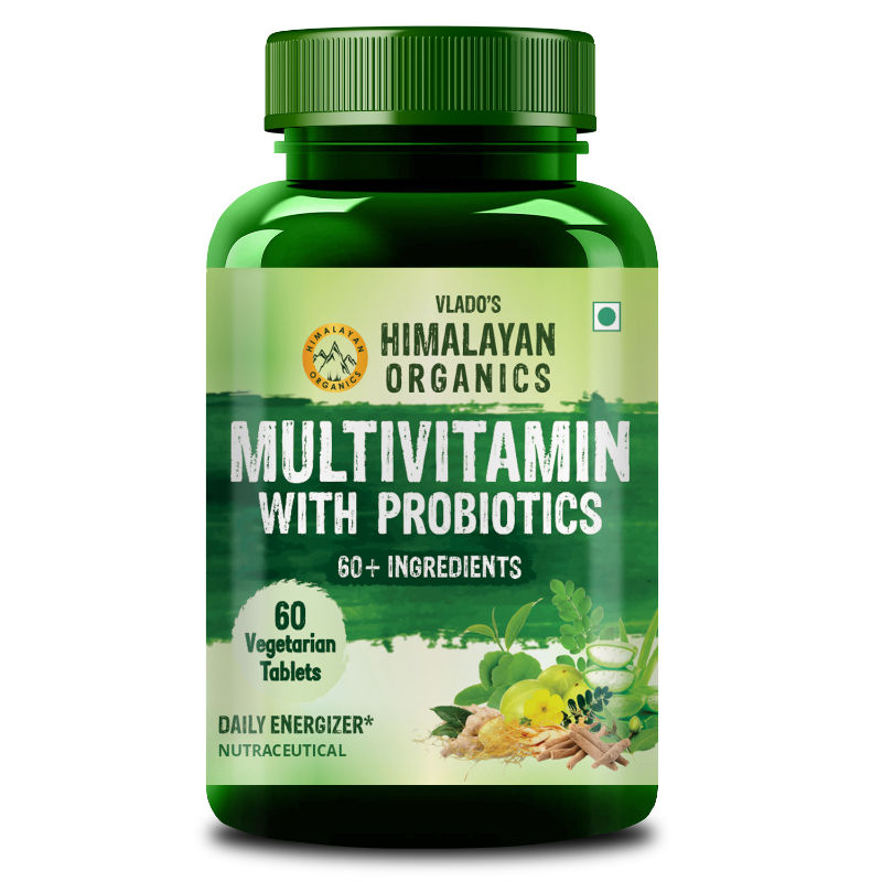 Himalayan Organics Multivitamin With Probiotics Vegetarian Tablets