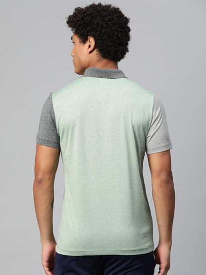 Alcis Colourblocked Polo Collar Anti Static Slim Fit T-shirt