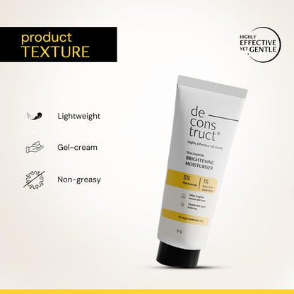 Deconstruct Niacinamide Brightening Face Moisturizer 5% Niacinamide + 1% Kojic Acid + 5% Vitamin C
