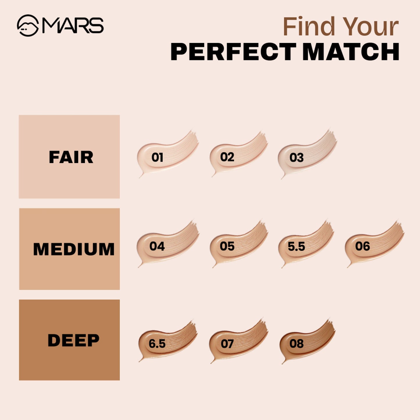 MARS Cosmetics SPF50 PA++++ High Coverage Liquid Foundation - 3
