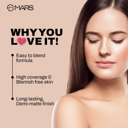 MARS Cosmetics SPF50 PA++++ High Coverage Liquid Foundation - 4